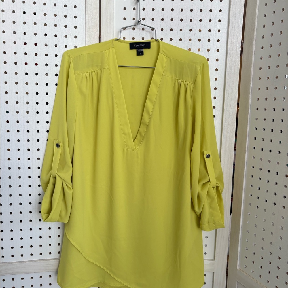 Karen Kane Lime V-Neck Tunic